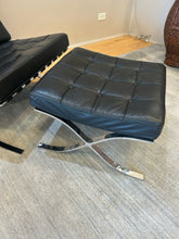 Load image into Gallery viewer, MCM Reproduction Mies Van Der Rohr Knoll Stainless Steel Barcelona Chair &amp; Foot Stool

