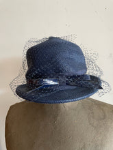 Load image into Gallery viewer, Blue Straw Hat With Fishnet, from  Winkelman&#39;s
