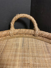 Load image into Gallery viewer, Large Round Woven Tray with Handles
