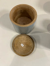 Load image into Gallery viewer, Ceramic Canister with Wood Lid
