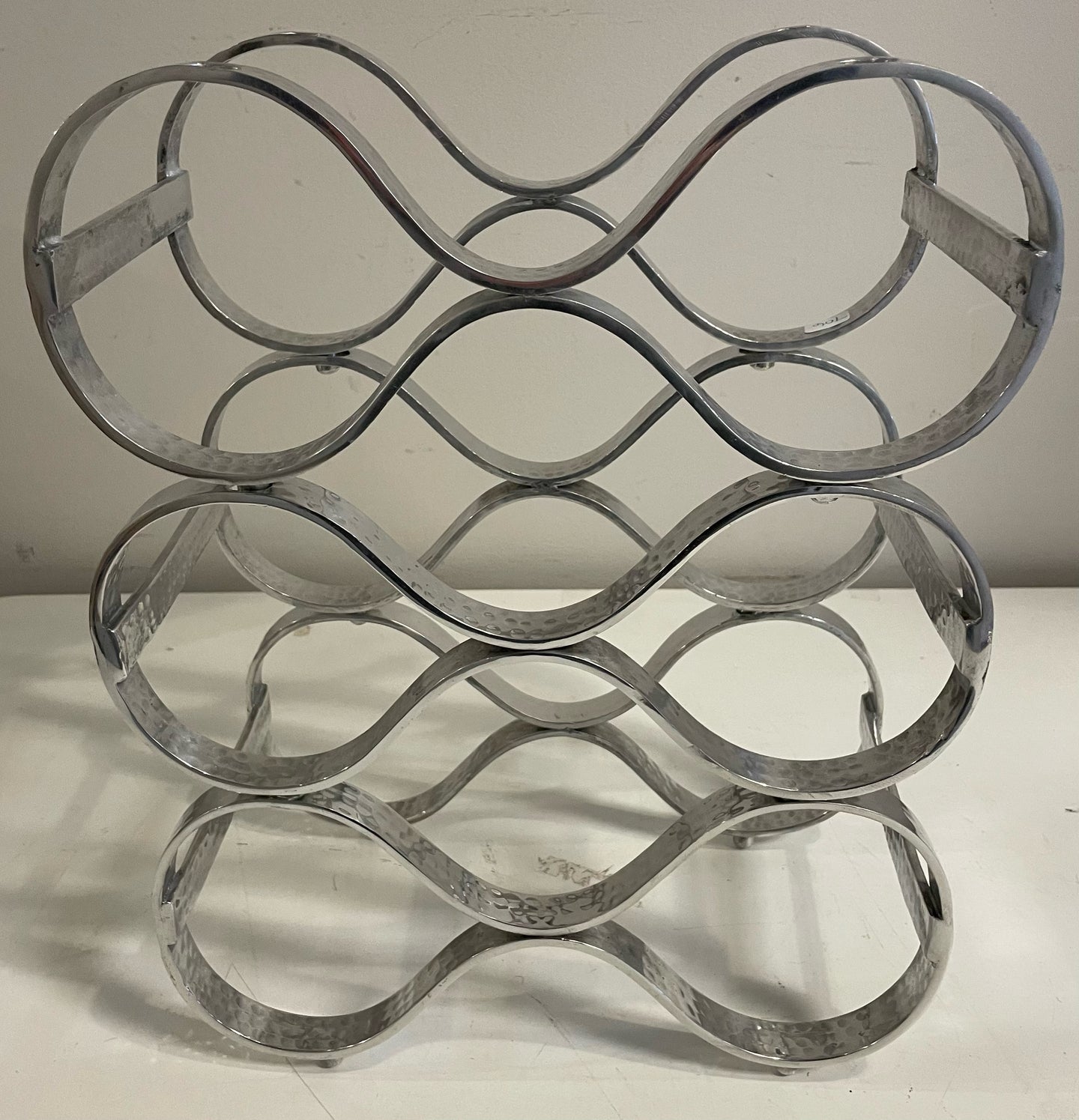 Hammered Silver Wine Holder from Crate & Barrel