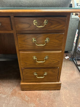 Load image into Gallery viewer, Six Drawer Desk with Glass Top from Drexel Heritage Furniture
