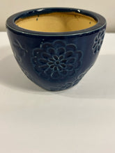 Load image into Gallery viewer, Blue Floral Planter/Bowl
