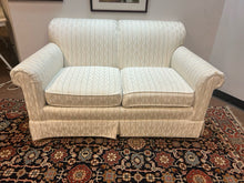 Load image into Gallery viewer, Two Cushion Cream Patterned Loveseat
