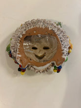 Load image into Gallery viewer, Ceramic Wall Art Floral Bacchus Face Mask made in Italy
