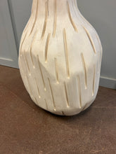 Load image into Gallery viewer, Carved Wood Floor Vase
