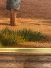 Load image into Gallery viewer, Framed Art Print &quot;Horse and Buggy Days&quot; by Paul Detlefsen, signed
