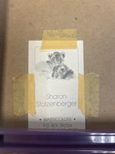 Load image into Gallery viewer, Framed Watercolor of Polar Bear by Sharon Stolzenberger, signed
