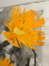 Load image into Gallery viewer, Midwestern Haiku Mixed Media Collage 2018 by Pamela Staker, signed on back
