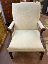 Load image into Gallery viewer, Cream Colored Upholstered Arm Chair from Baker Furniture
