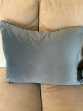 Load image into Gallery viewer, Pair of Blue Pillows with White Flecks
