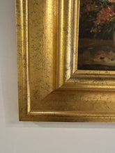 Load image into Gallery viewer, Oil Painting of Flowers in Vase by T. Denver, signed
