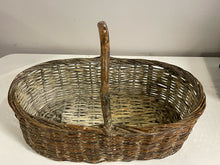 Load image into Gallery viewer, Oval Basket with Wood Handle
