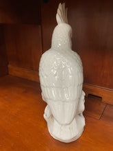 Load image into Gallery viewer, White Ceramic Parrot from William Sonoma
