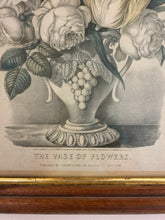 Load image into Gallery viewer, Vintage Hand Colored Lithograph &quot; Vases of Flowers&quot; from Currier &amp; Ives
