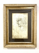 Load image into Gallery viewer, Framed Reproduction  Print "Man's Portrait" by Michelangelo
