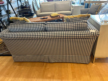 Load image into Gallery viewer, Custom Black &amp; White Gingham Love Seat
