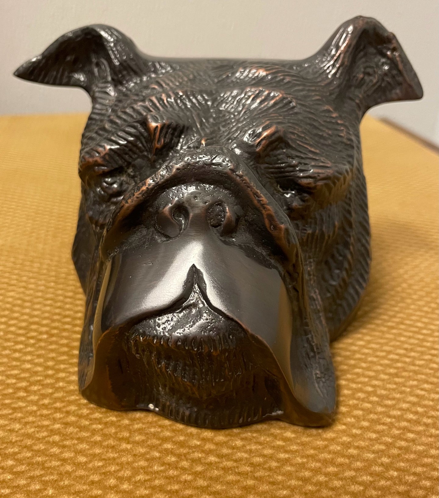 Metal English Bulldog Head