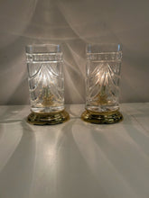 Load image into Gallery viewer, Pair of Overture Crystal &amp; Brass Table Lamps from Waterford
