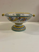 Load image into Gallery viewer, Hand Painted Footed Bowl from Deruta Ceramics, made in Italy
