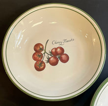 Load image into Gallery viewer, Eight Pasta Bowls &amp; Serving Bowl "Heirloom Tomatoes" from William Sonoma
