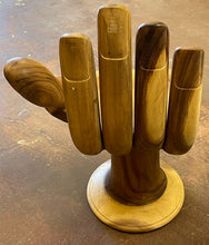 Load image into Gallery viewer, Carved Teak Buddha Hand Chair
