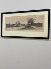 Load image into Gallery viewer, Framed Etching "The Old Millbrook" by Ernest C. Rost, signed
