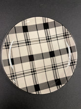 Load image into Gallery viewer, Six  Black &amp; White  Plates from Robert Stanley Home Collection
