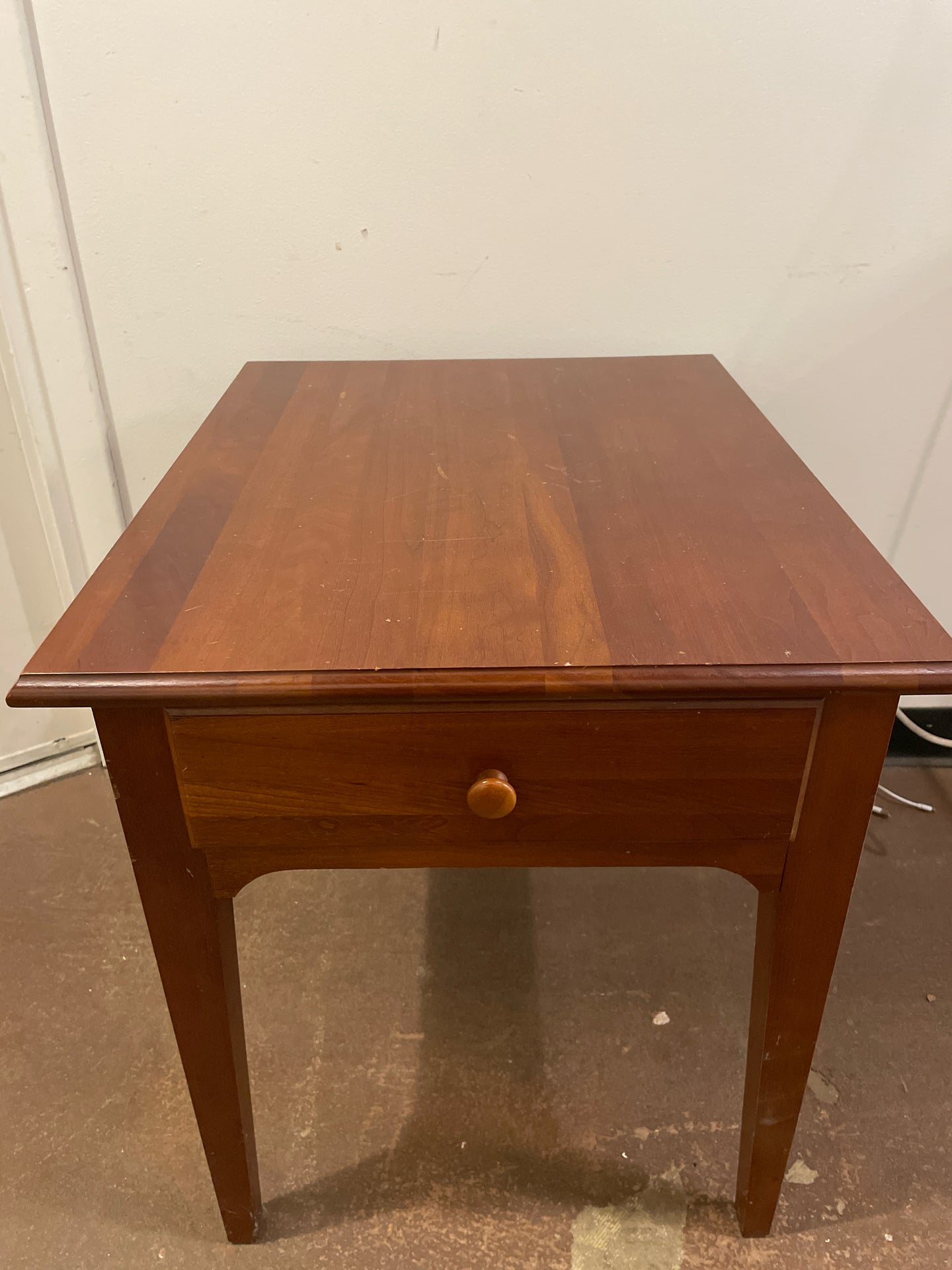 One Drawer Cherry End Table