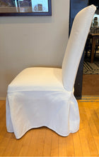 Load image into Gallery viewer, White Slip Covered Parsons Chair
