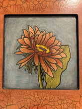 Load image into Gallery viewer, Floral Art Print on Wood Panel by Chip DuPont, signed - Red
