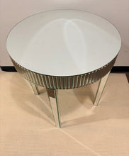 Load image into Gallery viewer, Round, Mirrored Occasional Table
