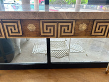 Load image into Gallery viewer, One Drawer Marble Top Console Table with Greek Key Detailing from Henredon Furniture
