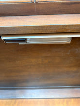 Load image into Gallery viewer, Vintage Two Door Glass Front Lighted Display Cabinet with Brass Hardware from Baker, Knapp &amp; Tubbs
