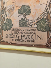 Load image into Gallery viewer, Framed Puccini Tosca Vintage Opera Poster
