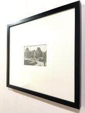 Load image into Gallery viewer, Framed Vintage Postcard  "The Louvre" with Linen Mat from Arhaus
