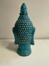 Load image into Gallery viewer, Blue Ceramic Buddha Head
