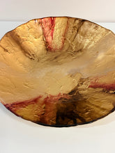 Load image into Gallery viewer, Gold, Red &amp; Brown Decorative Bowl
