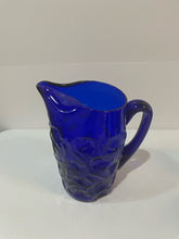 Load image into Gallery viewer, Cobalt Blue Glass Pitcher
