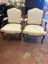 Load image into Gallery viewer, Pair of Arm Chairs with Animal Print Upholstery
