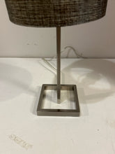 Load image into Gallery viewer, Silver Lamp with Square Base
