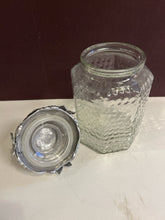 Load image into Gallery viewer, Glass &amp; Pewter Lidded Jar with Butterfly from Arthur Court
