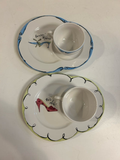 Rosanna Haute Shoes Tea For 2 Set in Box