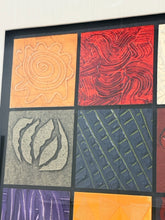 Load image into Gallery viewer, Framed Mixed Media Art "Matrix 152G" by Oluf Nielsen, signed
