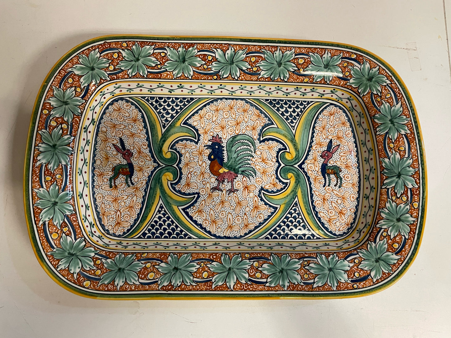 Hand Painted Serving Platter from William Sonoma made in Portugal
