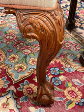 Load image into Gallery viewer, Neutral Colored Arm Chair with Claw Feet Thomasville Furniture
