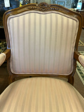 Load image into Gallery viewer, Pair of Louis XV Style Arm Chairs with Blush Upholstery
