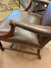 Load image into Gallery viewer, Brown Leather Arm Chair
