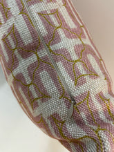 Load image into Gallery viewer, Down Filled Lumbar Pillow in Maze, Pink &amp; Gold Fabric from Clay McLaurin Studio
