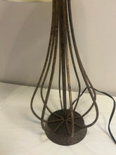 Load image into Gallery viewer, Contemporary Bronze Table Lamp with Cream Shade
